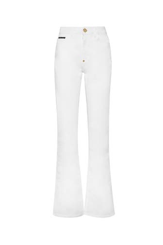 PHILIPP PLEIN Jeans 01GD | SnowWhite(norotture) Highwaist