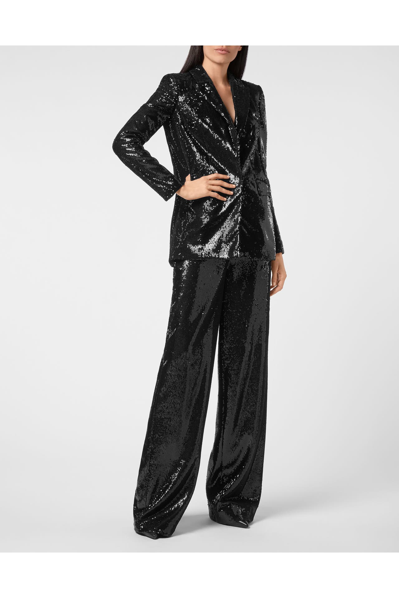 PHILIPP PLEIN Business-Hose 02 | black Loose Fit, Bild 1