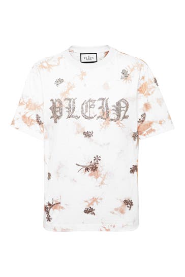 PHILIPP PLEIN T-Shirt FLOWERS 03 | rose/pink