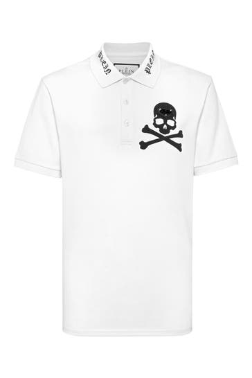 PHILIPP PLEIN Polo-Shirt SKULL 01 | white