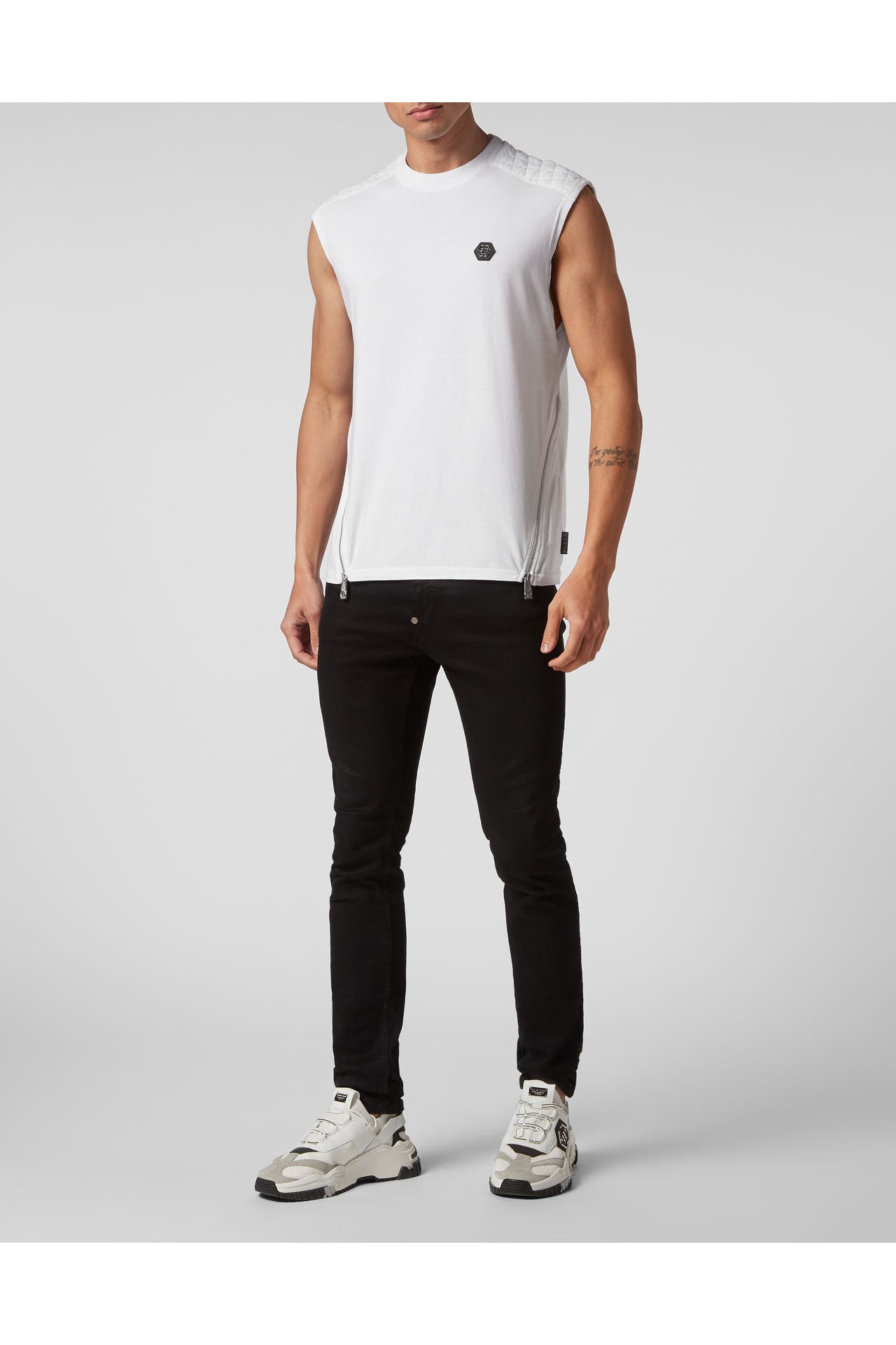 PHILIPP PLEIN Tank Top SNAKE 01 | white, Bild 1
