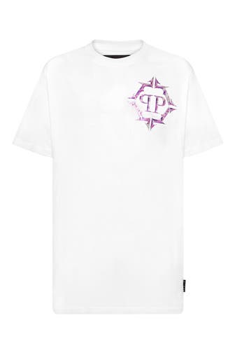 PHILIPP PLEIN Rundhals-T-Shirt CHROME