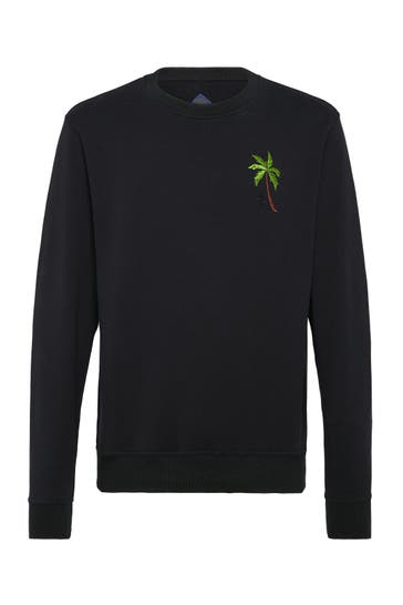 BILLIONAIRE Sweatshirt PALMS 0216 | black/gold