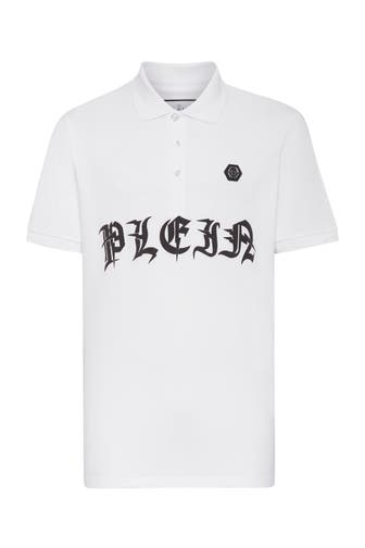 PHILIPP PLEIN Polo-Shirt GOTHIC PLEIN 01 | white