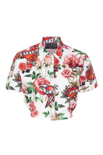 PHILIPP PLEIN Casual-Bluse LOVE 0121 | white/multicolored