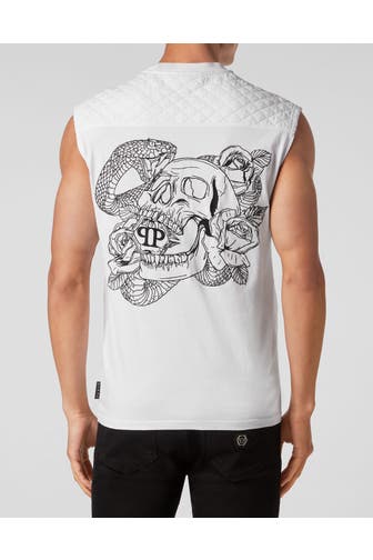 PHILIPP PLEIN Tank Top SNAKE 01 | white
