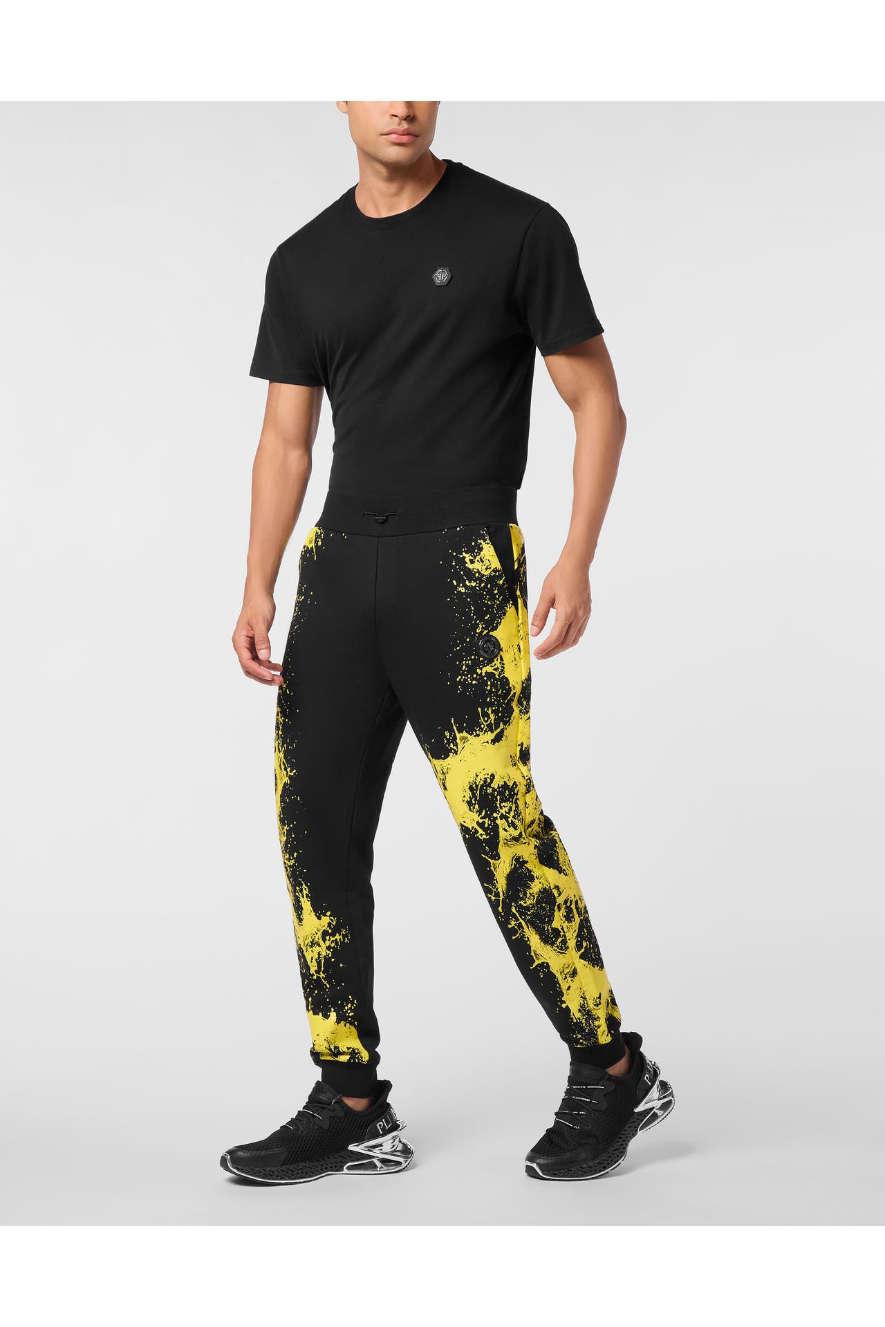 PLEIN SPORT Sweatpant SPLASH 02 | black Wide/ Loose Fit, Bild 1