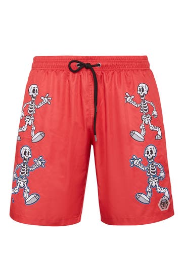 PHILIPP PLEIN Badehose SKELETON