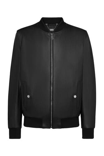 BILLIONAIRE Lederjacke 0291 | black/nickel