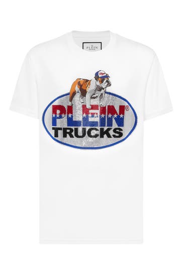PHILIPP PLEIN T-Shirt Rundhalsausschnitt Ss Bulldog