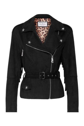 PHILIPP PLEIN Lederjacke STARS 02 | black