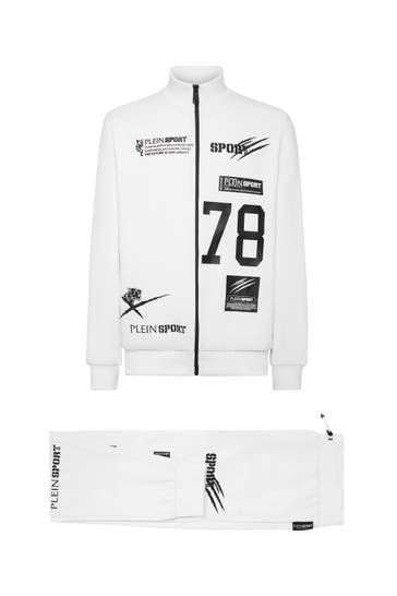 PLEIN SPORT Sweatjacke MULTILOGO 01 | white
