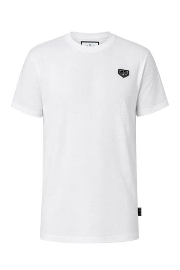 PHILIPP PLEIN Kurzarm-Rundhals-T-Shirt MONOGRAM