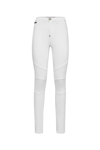 PHILIPP PLEIN Jeans 01GD | SnowWhite(norotture) Highwaist