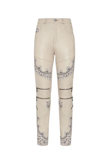 PHILIPP PLEIN Stoffhose PAISLEY 06 | beige Straight