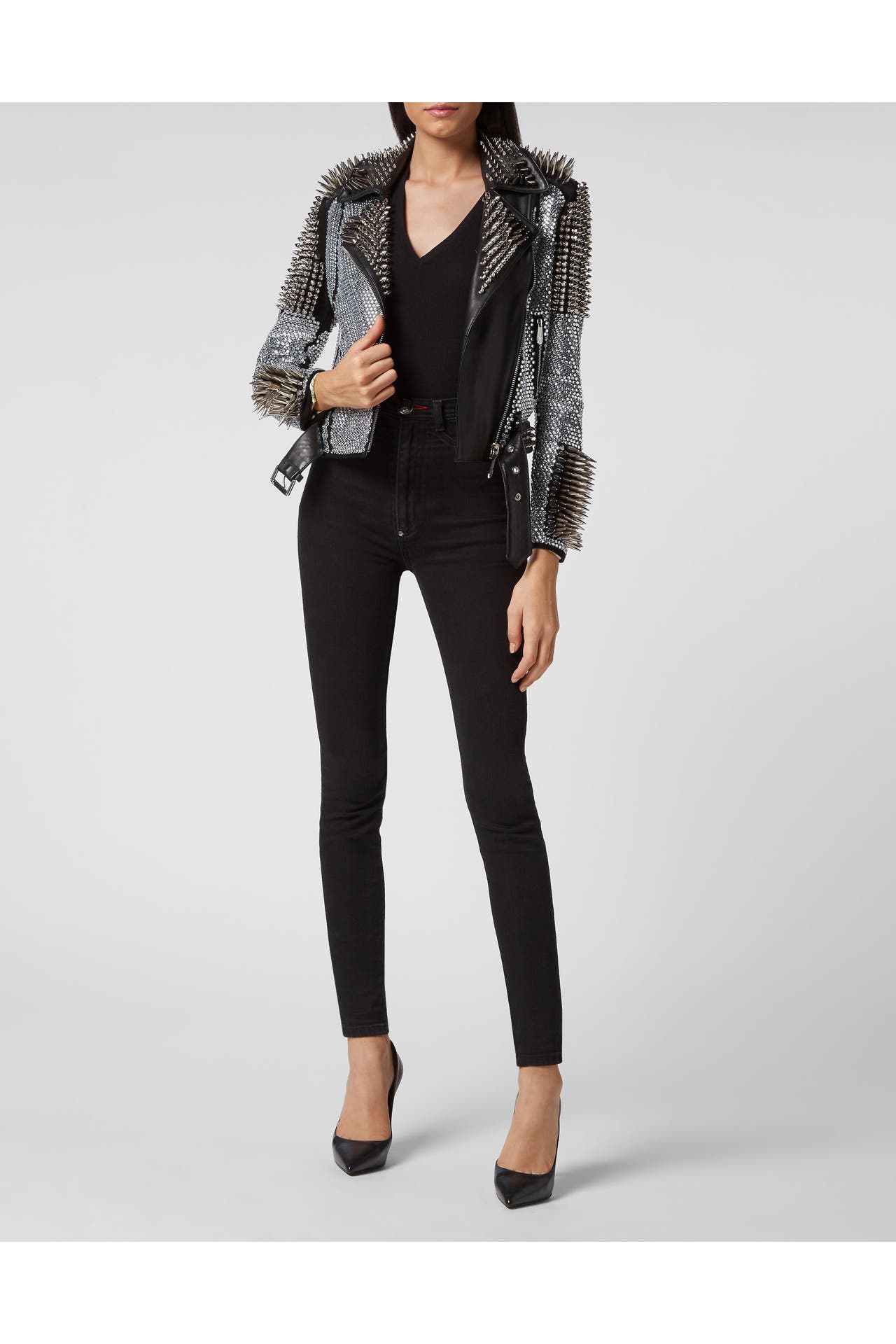 PHILIPP PLEIN Lederjacke 02 | black, Bild 1