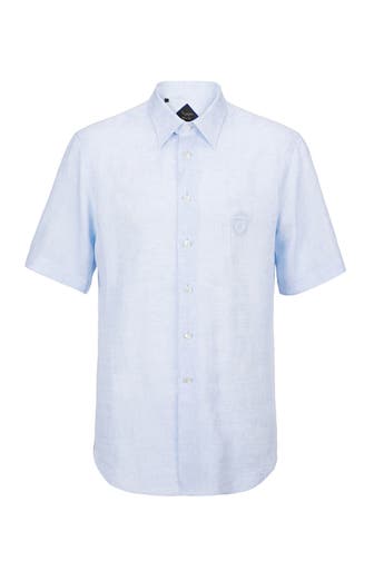 BILLIONAIRE Kurzarmhemd 07 | lightblue Regular Fit
