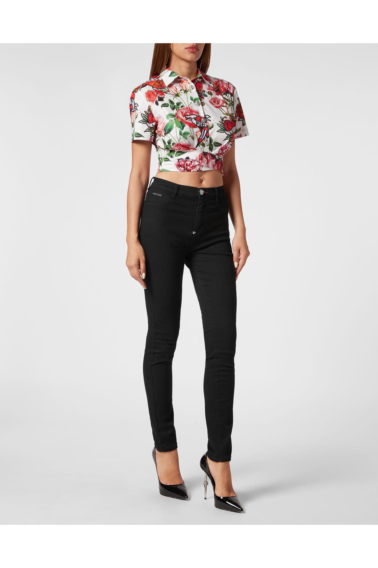PHILIPP PLEIN Casual-Bluse LOVE 0121 | white/multicolored, Bild 1