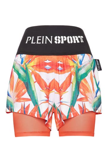 PLEIN SPORT Short 0121 | white/multicolored