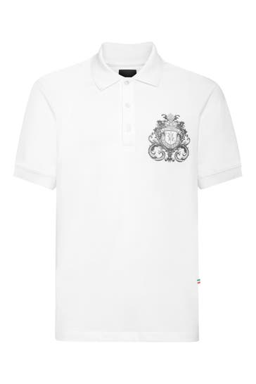 BILLIONAIRE Polo-Shirt BAROQUE 01 | white