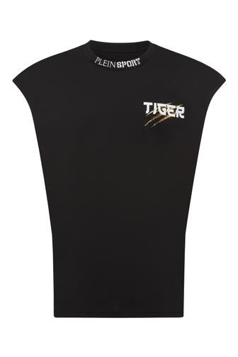 PLEIN SPORT Tank Top TIGER 0294 | black/lightgold