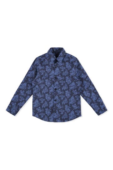 BILLIONAIRE Langarmshirt PAISLEY 14 | darkblue