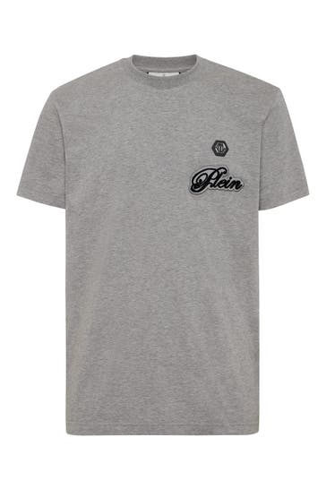 PHILIPP PLEIN T-Shirt Rundhalsausschnitt Ss SIGNATURE