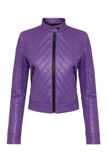PHILIPP PLEIN Lederjacke 73 | Purple