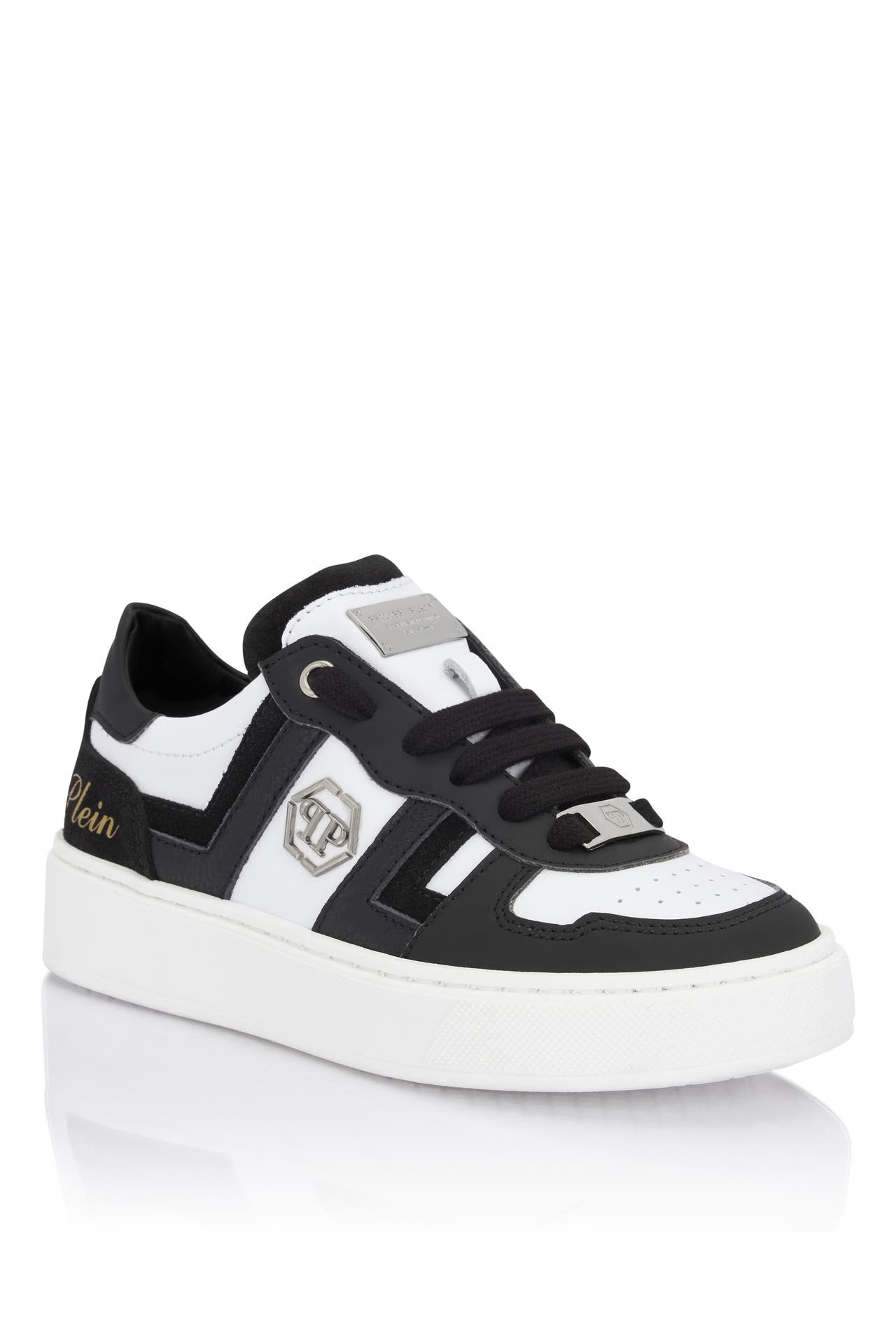 PHILIPP PLEIN Mix Materials Low-Top Sneakers, Bild 1