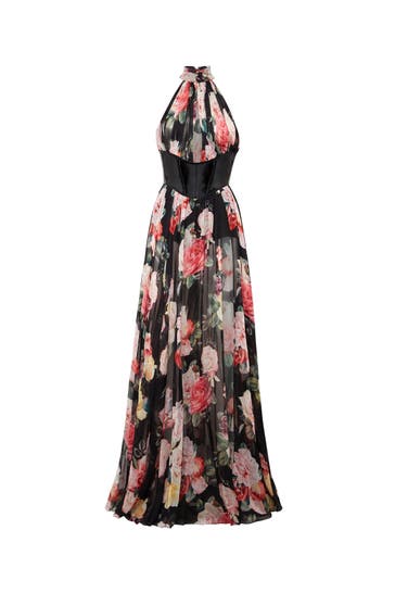 PHILIPP PLEIN Kleid FLOWERS 02 | black