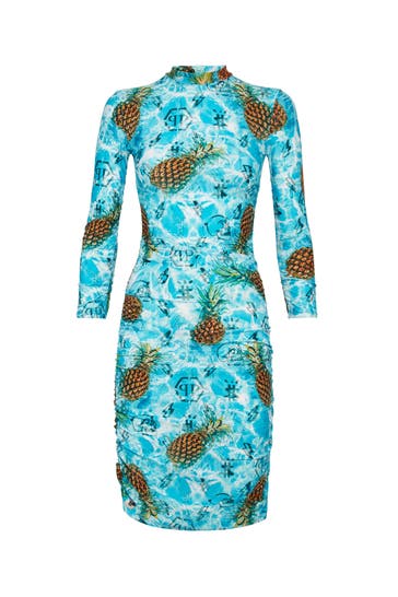 PHILIPP PLEIN Kleid PINEAPPLE SKIES 21 | multicolor