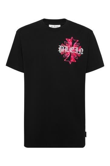PHILIPP PLEIN T-Shirt Rundhalsausschnitt Ss CREST