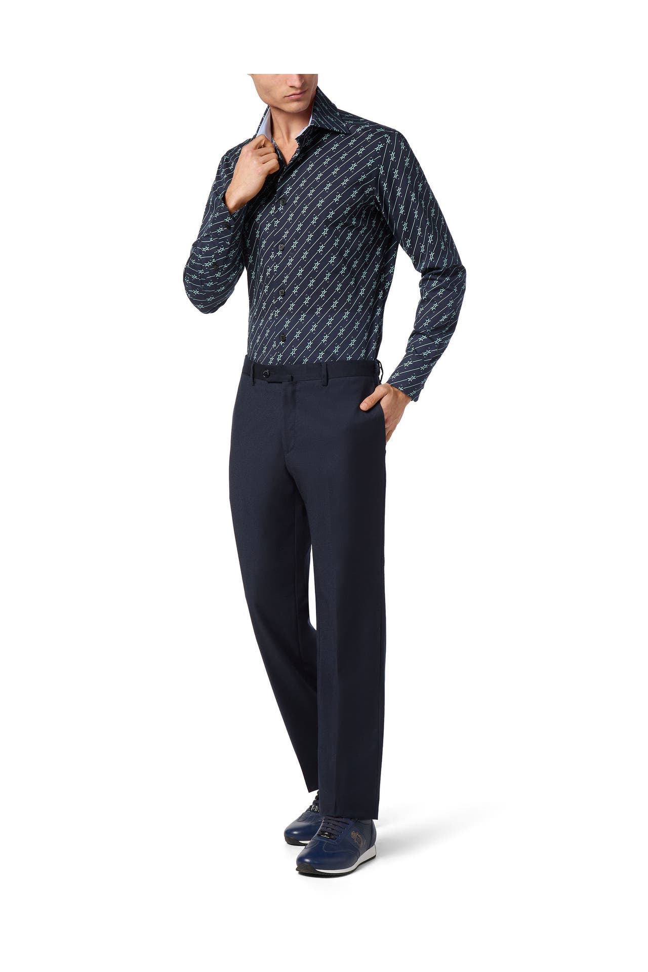 BILLIONAIRE Business-Hemd 14 | darkblue Slim Fit, Bild 1