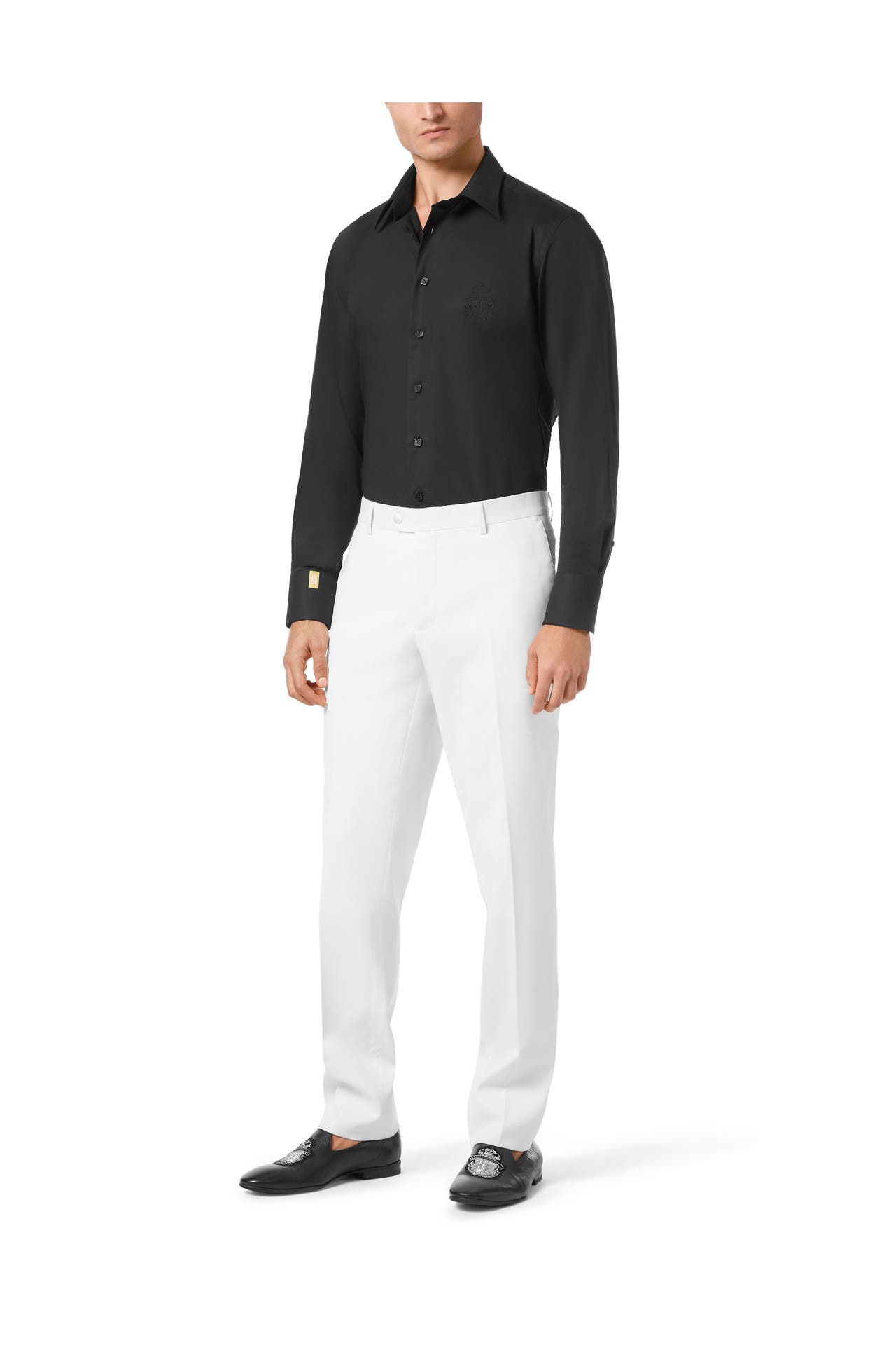 BILLIONAIRE Business-Hose 0101 | white/white Straight, Bild 1