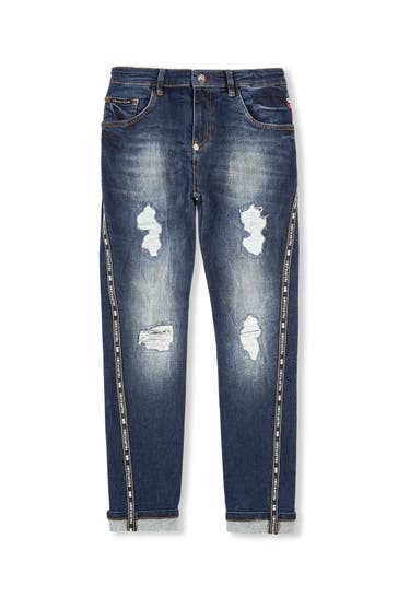 PHILIPP PLEIN Denim Trousers Skull