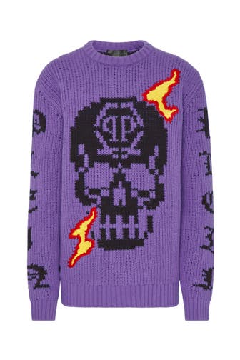 PHILIPP PLEIN Pullover SKULL 73 | Purple