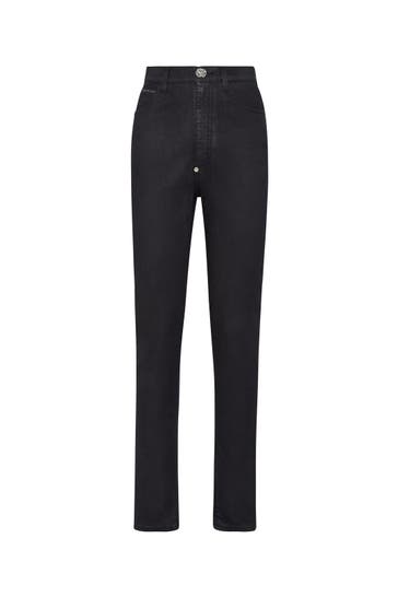 PHILIPP PLEIN Jeans 17GD | BlackPlated Highwaist