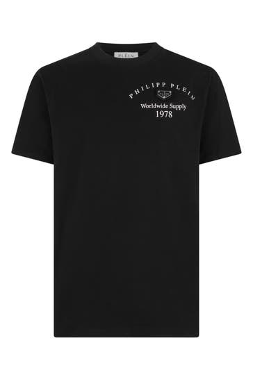 PHILIPP PLEIN Kurzarm-Rundhals-T-Shirt