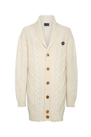 PHILIPP PLEIN Pullover SKULL&BONES 01 | white