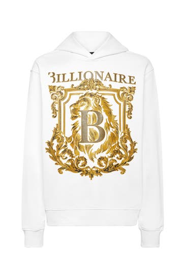 BILLIONAIRE Hoodie LION 01 | white