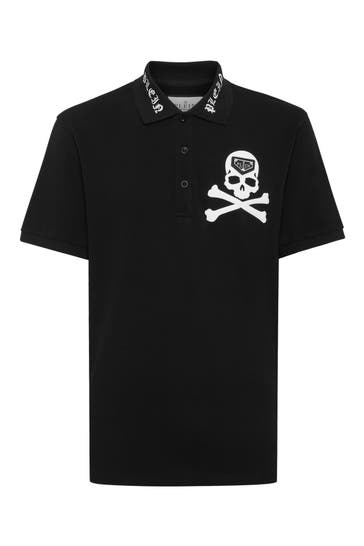PHILIPP PLEIN Polo-Shirt SKULL 02 | black