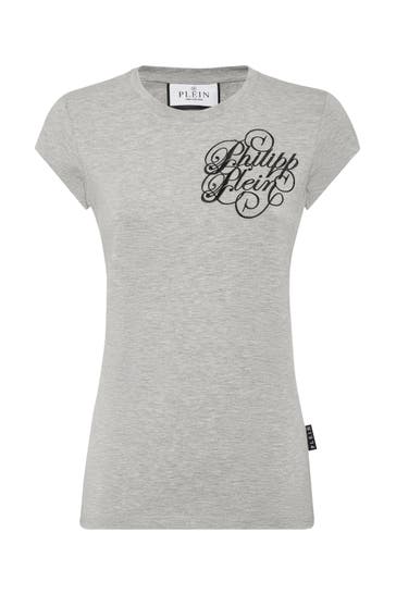 PHILIPP PLEIN T-Shirt SIGNATURE 71 | lightgrey