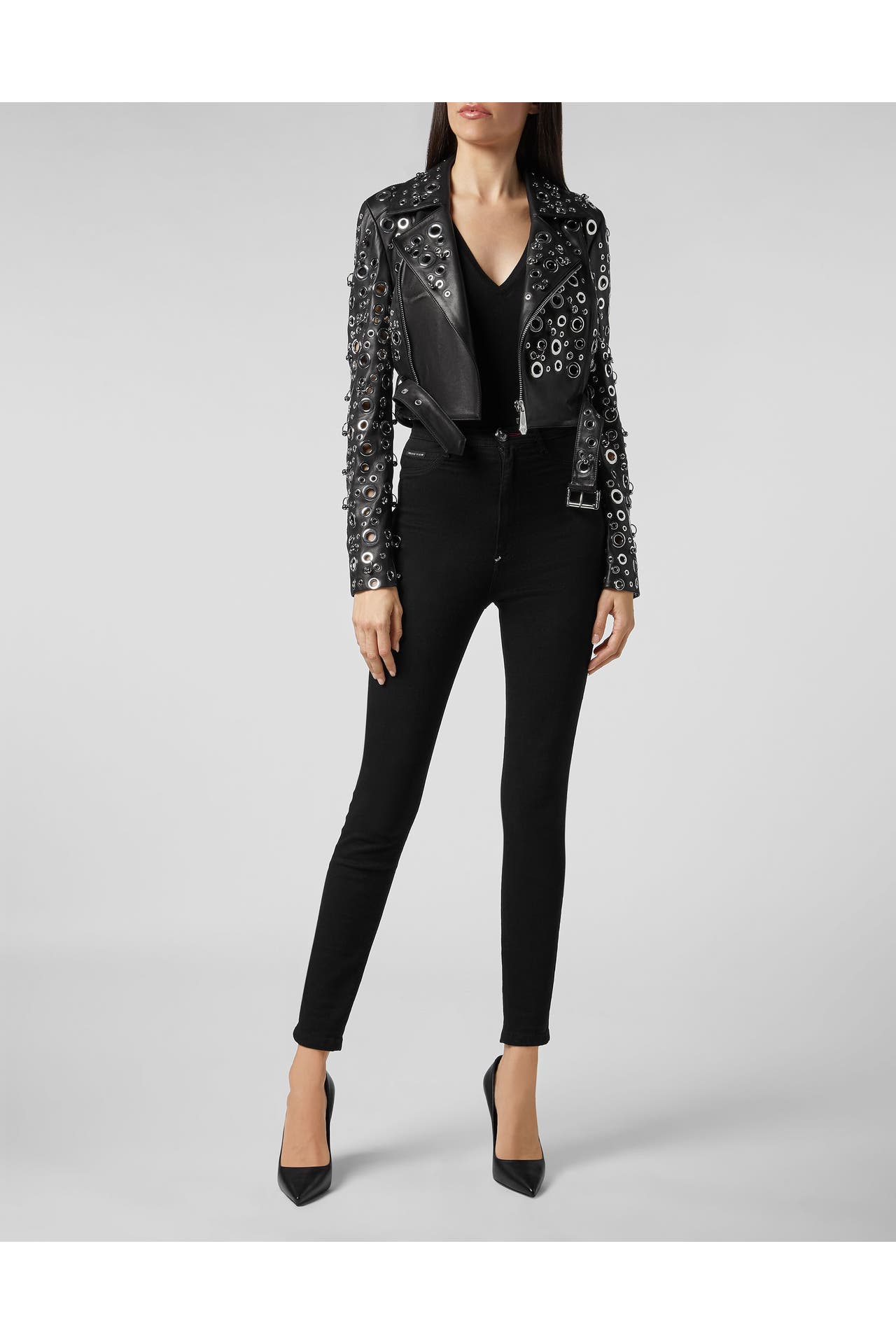PHILIPP PLEIN Lederjacke 02 | black, Bild 1