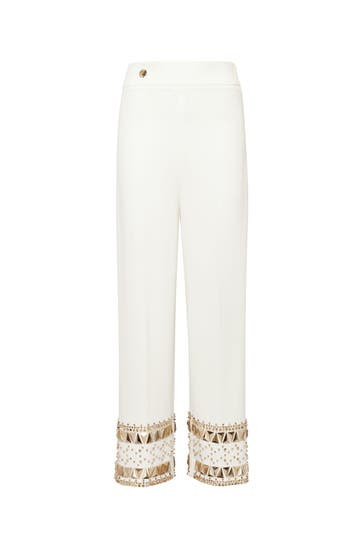 PHILIPP PLEIN Business-Hose 01 | white Highwaist