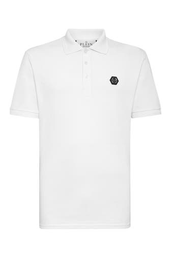 PHILIPP PLEIN Polo-Shirt GOTHIC PLEIN 01 | white