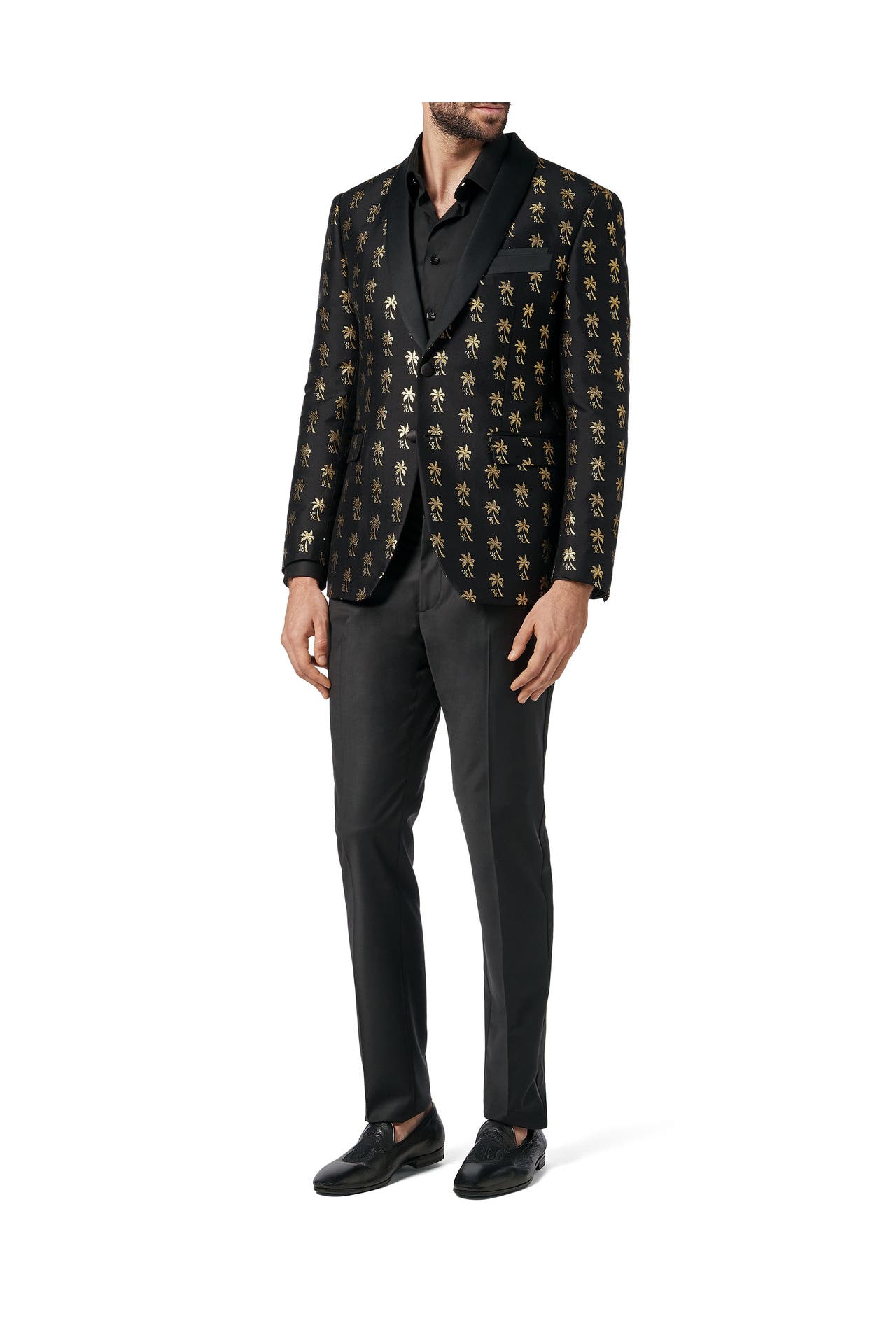 BILLIONAIRE Business-Sakko PALMS 0216 | black/gold Slim Fit, Bild 1