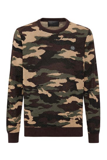 PHILIPP PLEIN Pullover LOVE 65 | Military