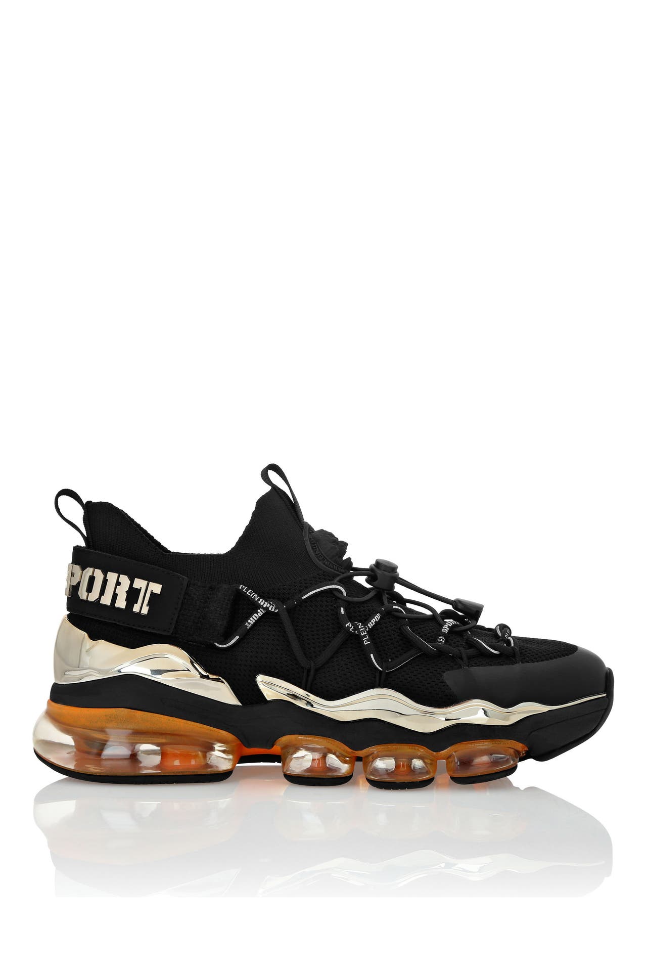 PLEIN SPORT Sportschuhe THUNDER 0286 | black/orangefluo, Bild 1