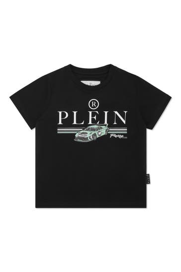 PHILIPP PLEIN T-Shirt RACING 0222 | black/turquoise