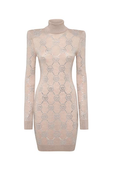 PHILIPP PLEIN Casual-Kleid MONOGRAM 06 | beige